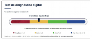 Resultado del test de Autodiagnóstico digital